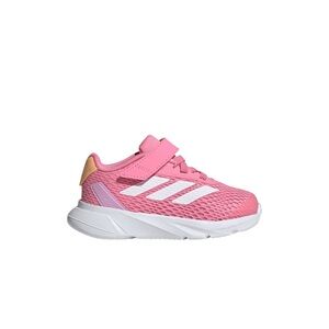 Adidas Kids Pink Sneakers with White Stripes